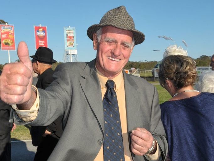 Trainer Trevor Hardy happy after his horse Symposium .won race Six on coffs Cup Day Photo: Trevor Veale / The Coffs Coast Advocate. Trainer Trevor Hardy happy after his horse Symposium .won race Six on coffs Cup Day Photo: Trevor Veale / The Coffs Coast Advocate.